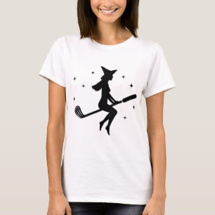 Camiseta Dia de as Bruxas engraçado Feitiço de Golfe Mulher