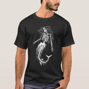 Camiseta Dia de as Bruxas engraçado feminino Sereia Esquel