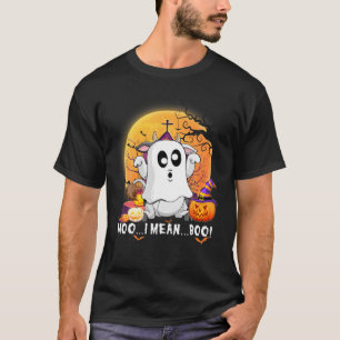 Camiseta Dia de as Bruxas engraçado Ghost Cow Moo I Signifi