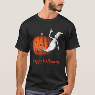 Camiseta Dia de as Bruxas engraçado Ghost Jack O Lanterna