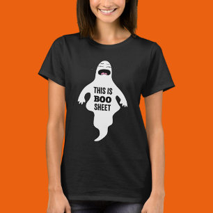 Camiseta Dia de as Bruxas engraçado Ghost Pun Este É O T-