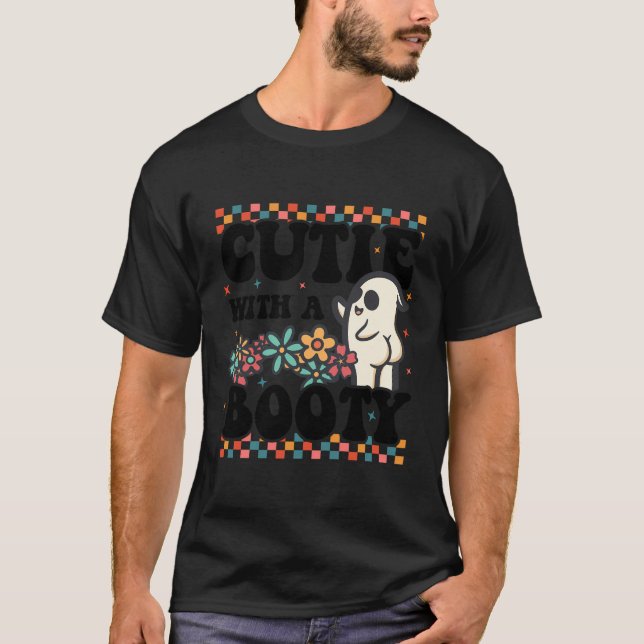 Camiseta Dia de as Bruxas engraçado Ghost Pun Piada Cutil C (Frente)