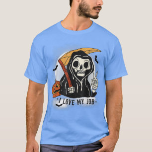 Camiseta Dia de as Bruxas engraçado Grim Reaper