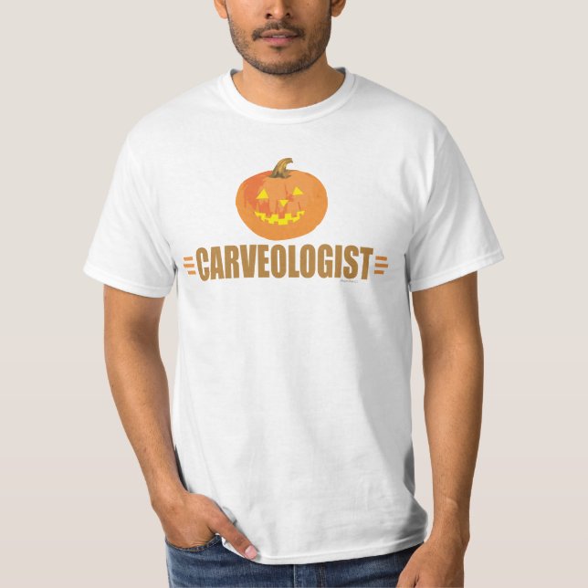 Camiseta Dia de as Bruxas engraçado Jack-O-Lanterna (Frente)