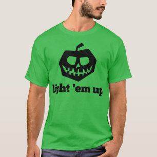 Camiseta Dia de as Bruxas engraçado Leve-Os Para Cima Jacko
