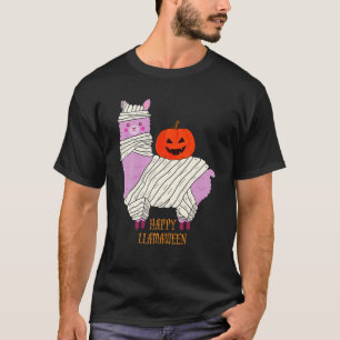 Camiseta Dia de as Bruxas engraçado Llama Happy Llamaentre 