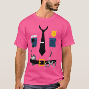 Camiseta Dia de as Bruxas engraçado Oficial Uniforme de Pol