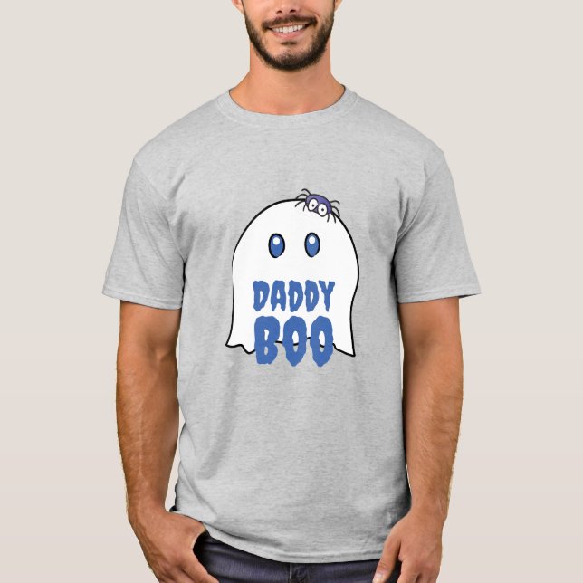 Camiseta Dia de as Bruxas engraçado Pai Boo Família Ghost S (Frente)