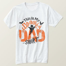 Camiseta Dia de as Bruxas engraçado 🎃 Pai Teto Boo Assusta