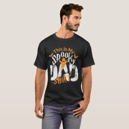 Camiseta Dia de as Bruxas engraçado 🎃 Pai Teto Boo Assusta