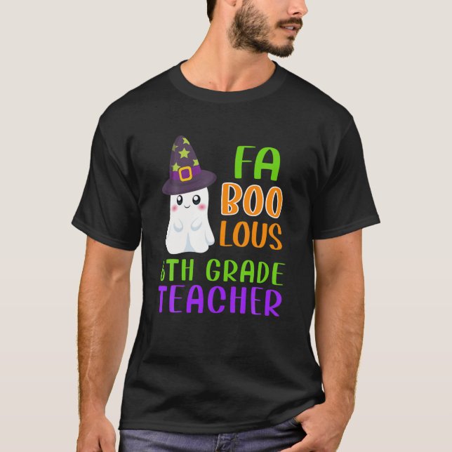 Camiseta Dia de as Bruxas engraçado Para Professores Enfoca (Frente)