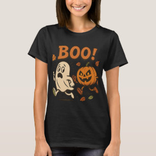 Camiseta Dia de as Bruxas engraçado Pumpkin perseguindo fan