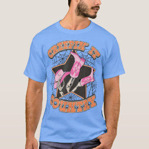 Camiseta Dia de as Bruxas engraçado Skeleton Country Music