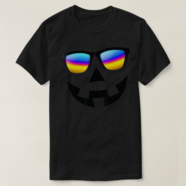 Camiseta Dia de as Bruxas engraçado Sorria Jack O Lanterna  (Frente do Design)
