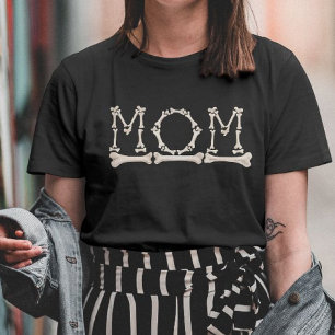 Camiseta Dia de as Bruxas engraçado Spooky Mãe Bones
