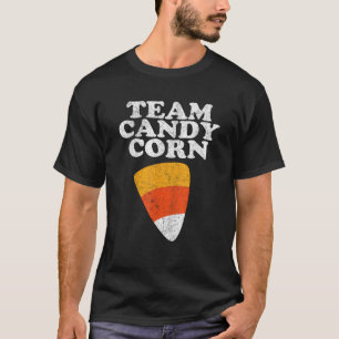 Camiseta Dia de as Bruxas engraçado Team Candy Corn Retro 8