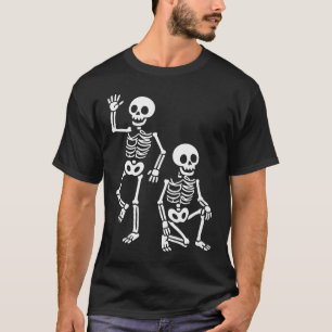 Camiseta Dia de as Bruxas engraçado Trump Skeleton Trump Pr