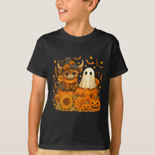 Camiseta Dia de as Bruxas engraçado Vaca Fantasma Spooky, A
