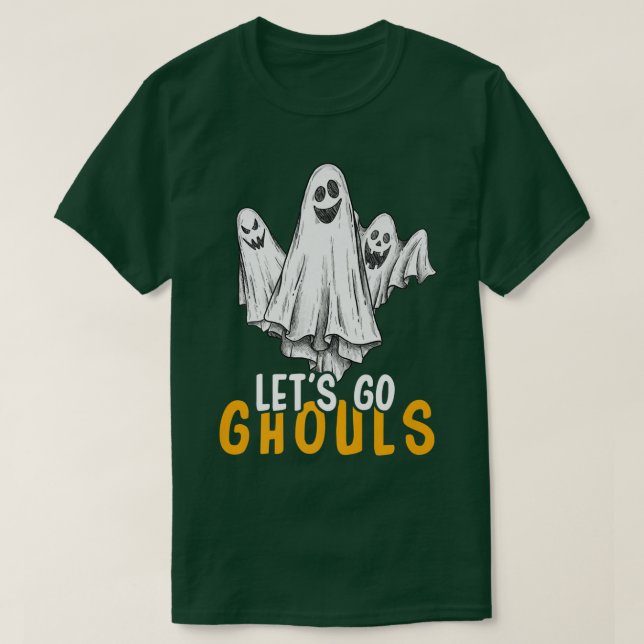Camiseta Dia de as Bruxas engraçado vamos Go Ghouls211 (Frente do Design)