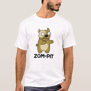 Camiseta Dia de as Bruxas engraçado Zombie Pit Bull Pun