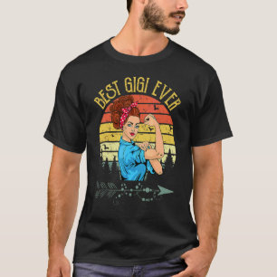 Camiseta Dia de as mães 1 da Best Gigi Ever Gigi da Vintage
