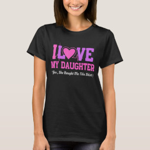 Camiseta Dia de as mães 2022 Eu Amo Minha Filha Ela Me Comp
