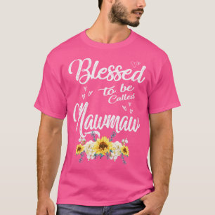 Camiseta Dia de as mães Abençoado de Mawmaw