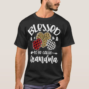 Camiseta Dia de as mães Abençoado Por Ser Chamado De Avó Re