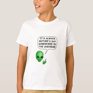Camiseta Dia de as mães alienígena