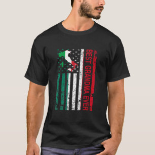 Camiseta Dia de as mães Americano para a Avó Italiana