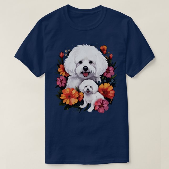 Camiseta Dia de as mães Bichon Frise (Frente do Design)