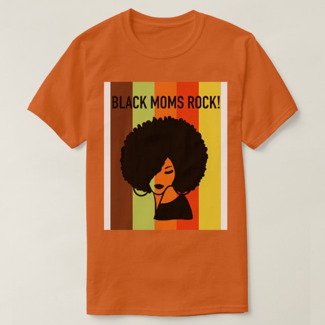 Camiseta Dia de as mães Black Mães Rock (Frente do Design)