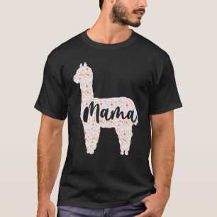 Camiseta Dia de as mães Bonita Mama Llama Alpaca Mulheres M