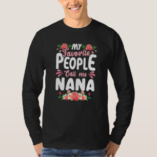 Camiseta Dia de as mães Bonito Meu Pessoas Favorito Me Cham