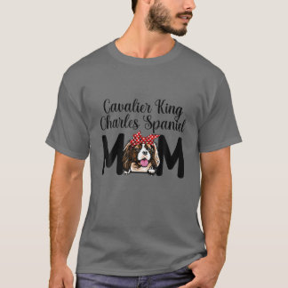 Camiseta Dia de as mães Cavalier do Rei Charles Spaniel