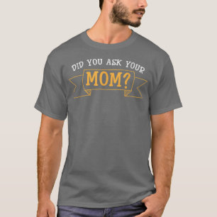 Camiseta Dia de as mães da avó perguntou à sua mãe