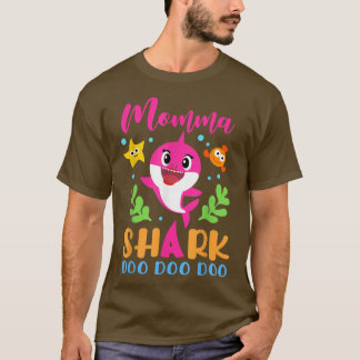 Camiseta Dia de as mães da família Momma SharkMomma