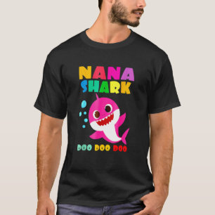 Camiseta Dia de as mães da Família Nana Shark Kids
