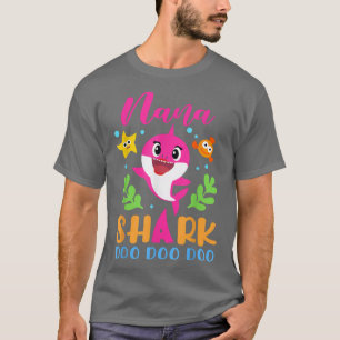 Camiseta Dia de as mães da Família Nana Shark Nana Shark Lo