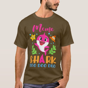 Camiseta Dia de as mães da Família Tampão Meme Shark