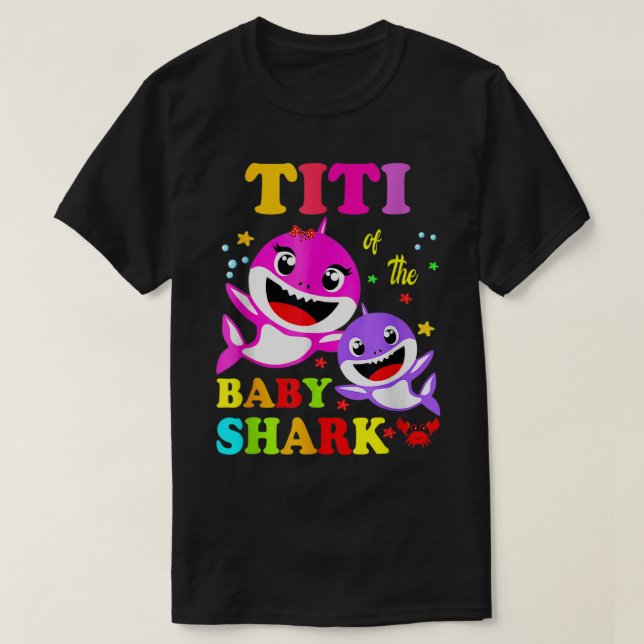 Camiseta Dia de as mães da família Titi Shark Titi Shark (Frente do Design)