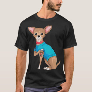 Camiseta Dia de as mães dá gracinha chihuahua eu amo mamãe