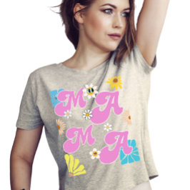 Camiseta Dia de as mães da mãe da Groovy Flower