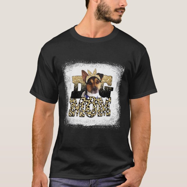 Camiseta Dia de as mães da Mãe de Terrier Rat Leopardo Ocid (Frente)