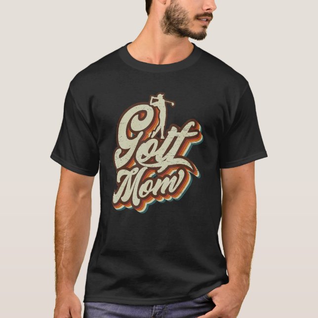 Camiseta Dia de as mães da Mãe Esportiva de Golf (Frente)