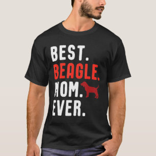 Camiseta Dia de as mães de Beagle Mãe Proprietária do Cacho