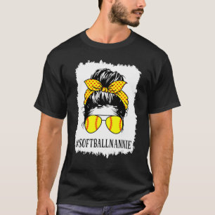 Camiseta Dia de as mães De Beisebol Softball Nannie Life Br