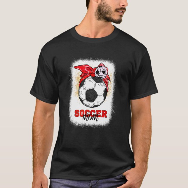 Camiseta Dia de as mães de bola 2022 Soccer Mãe (Frente)