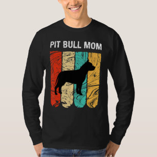 Camiseta Dia de as mães De Cachorro Mãe De Touro