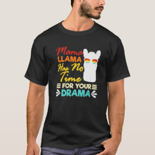 Camiseta Dia de as mães De Citação De Design, Mama Llama Nã